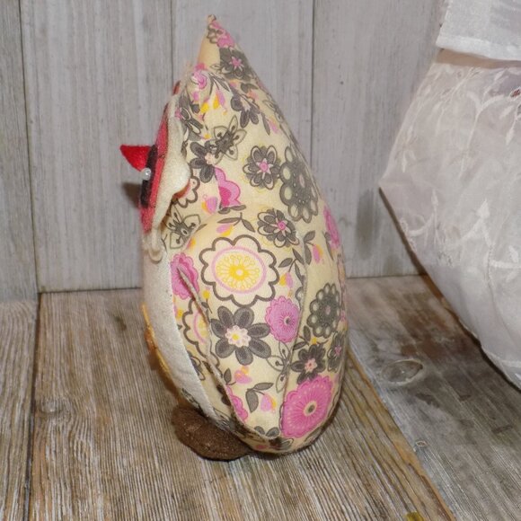 OWL FLORAL FLOWER HOME DECO STUFFED ANIMAL  * - Picture 5 of 9